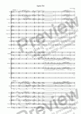 page one of Agnus Dei