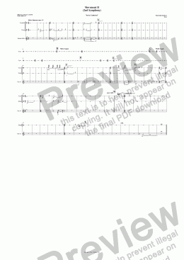 page one of Symphony #2 Mvt. II (Perc-combined)