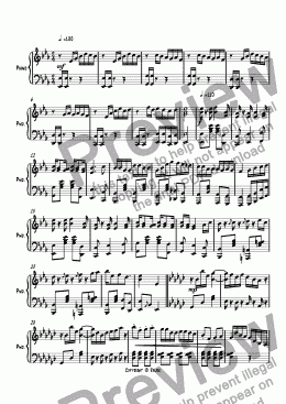 page one of Ragtime #104 in E Flat Major