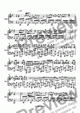 page one of Ragtime #54 in G Major