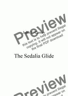 page one of The Sedalia Glide