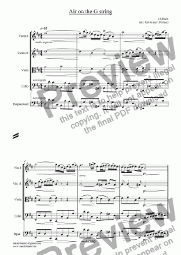 page one of Air on the G string