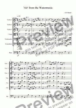 page one of ’Air’ from the Watermusic