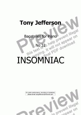 page one of Insomniac