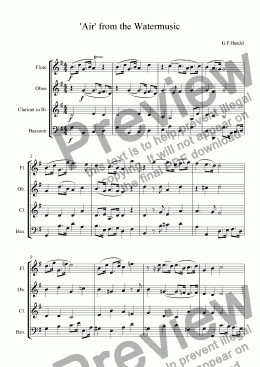 page one of ’Air’ from the Watermusic