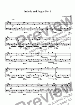 page one of Prelude and Fugue No. 1