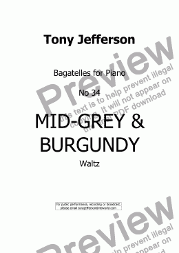 page one of Mid-grey & Burgundy