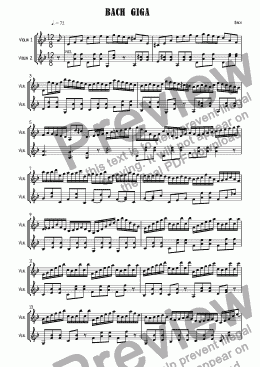 page one of Bach Giga