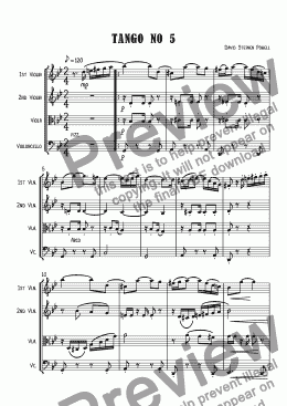 page one of Tango No 5