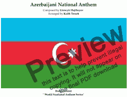 page one of Azerbaijani National Anthem for Brass Quintet (World National Anthem Series)