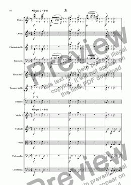 page one of Symphony No. 7 - Movt. 3