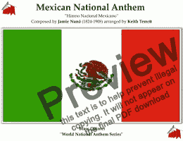 page one of Mexican National Anthem for Brass Quintet (World National Anthem Series)