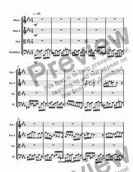 page one of SQ #4 III Counterpoint, Op. 245 orchestrated.sib