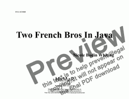 page one of Two French Bros in Java