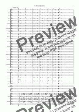 page one of Symphony No 17 2nd movement - Determination