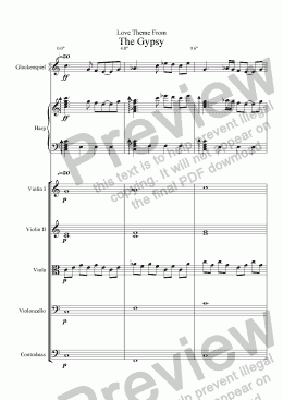 page one of The Gypsy-Love Theme