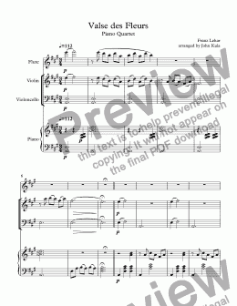 page one of Valse des Fleurs