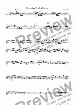 page one of Chorinho Em La Maior (Versão 2)