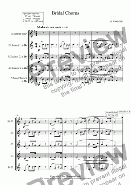 page one of Bridal Chorus