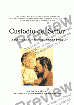 page one of Custodio del Señor