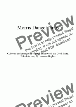 page one of Morris Dance Tunes