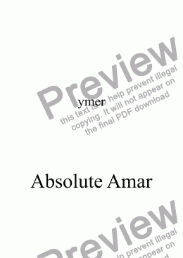 page one of Absolute Amar