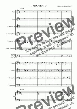 page one of Symphony no.3 II MODERATO