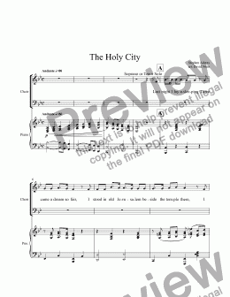 page one of The Holy City