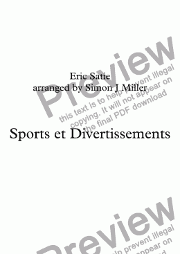 page one of Sports et Divertissements