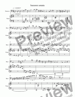 page one of Bassoon Sonata