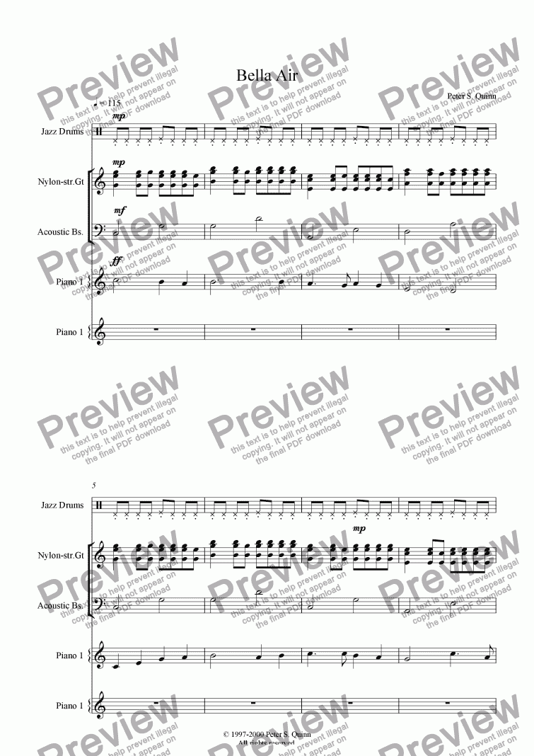 Bella Air Download Sheet Music Pdf File