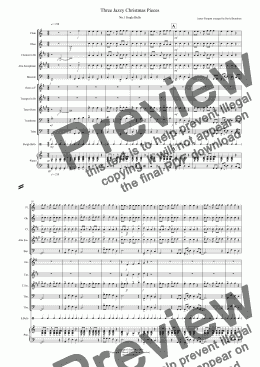 page one of 3 Jazzy Christmas Pieces for School Concert Band