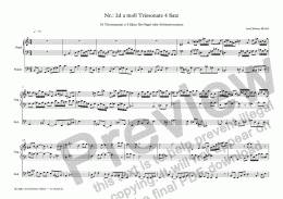 page one of Nr.: 2d a moll Triosonate 4 Satz