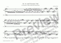 page one of Nr.: 4c e moll Triosonate 3 Satz