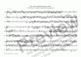 page one of Nr.: 6d d moll Triosonate 4 Satz