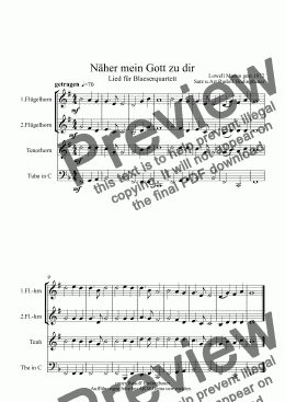 page one of Näher mein Gott zu dir