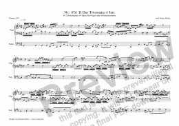 page one of Nr.: 7d  D Dur Triosonate 4 Satz