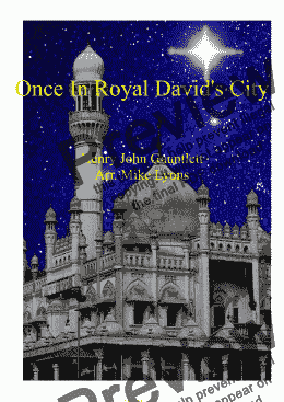 page one of Brass Band - Once In Royal David's City