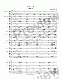 page one of Hallelujah Psalm 150