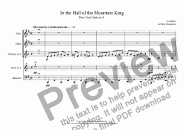 page one of Peer Gynt Suite no 1 Op.46: 4.In the Hall of the Mountain King 