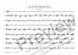 page one of Nr.: 8a h moll Triosonate 1 Satz