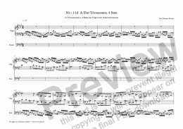 page one of Nr.: 11d  A Dur Triossonate 4 Satz