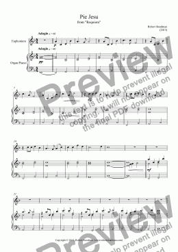 page one of Pie Jesu (from "Requiem")