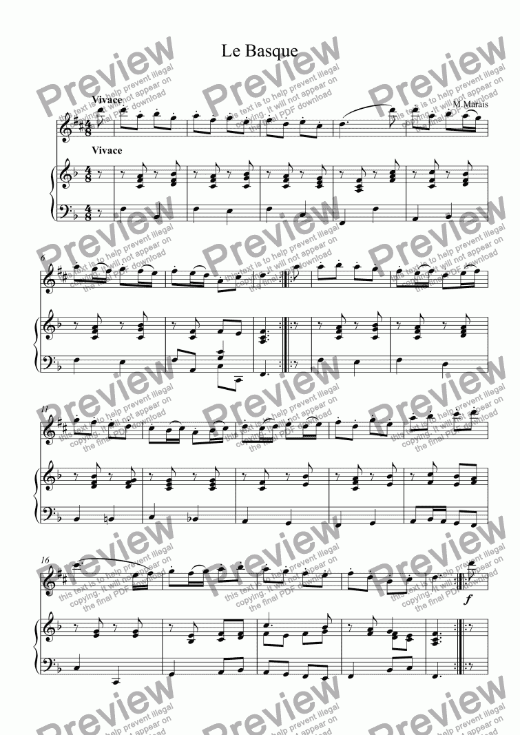 Le Basque - Download Sheet Music PDF file