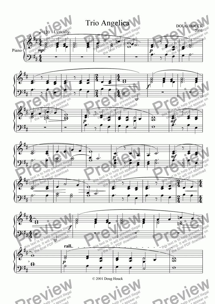 Trio Angelica - Download Sheet Music PDF file