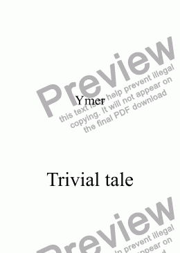 page one of Trivial tale