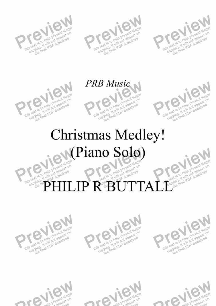 Christmas Medley! (Piano Solo) - Download Sheet Music PDF file