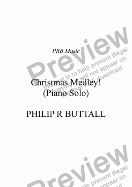 page one of Christmas Medley! (Piano Solo)