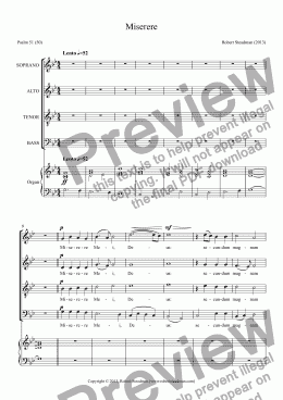 page one of Miserere