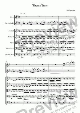 page one of Theme Tune